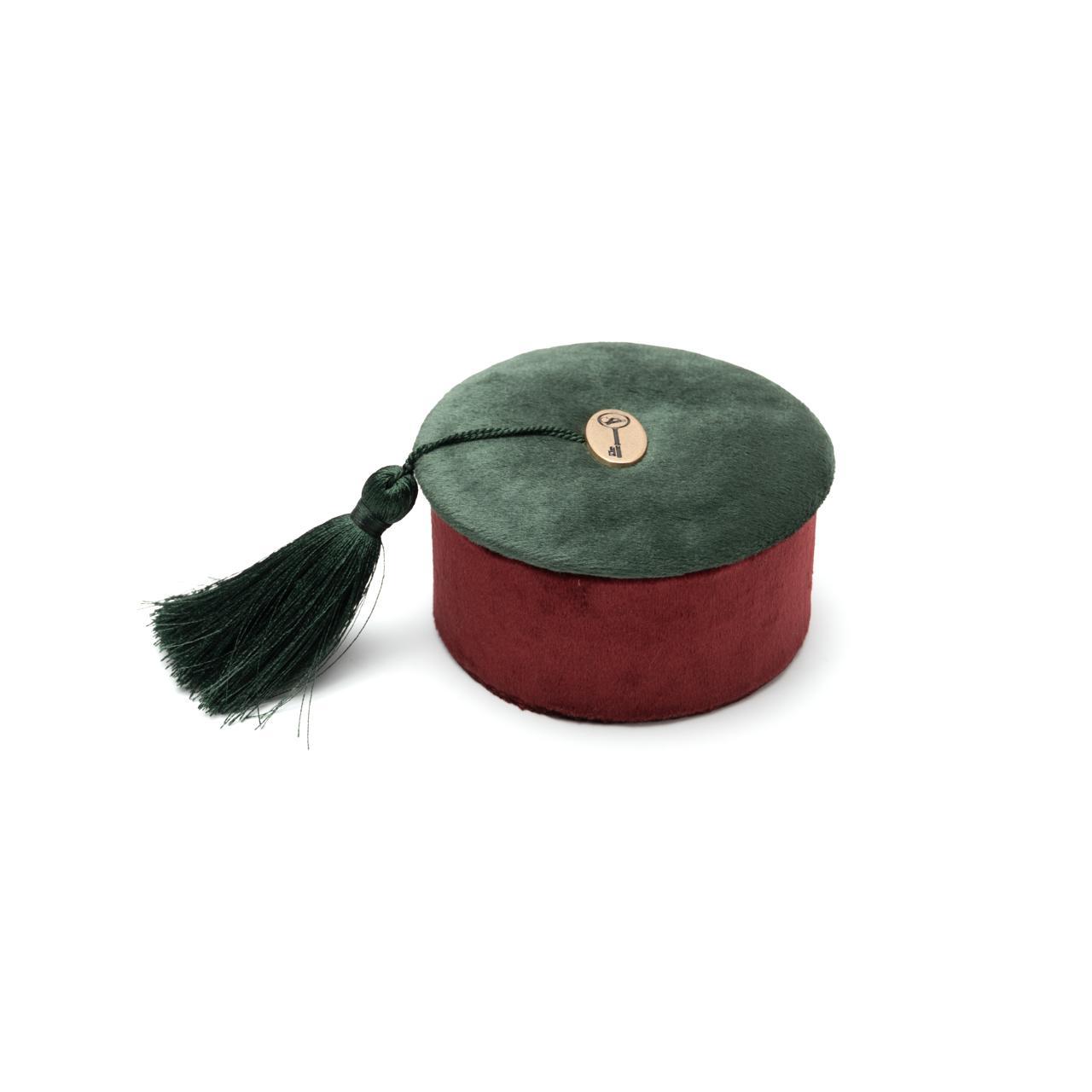 Boîte Ronde en Velours - Image 2