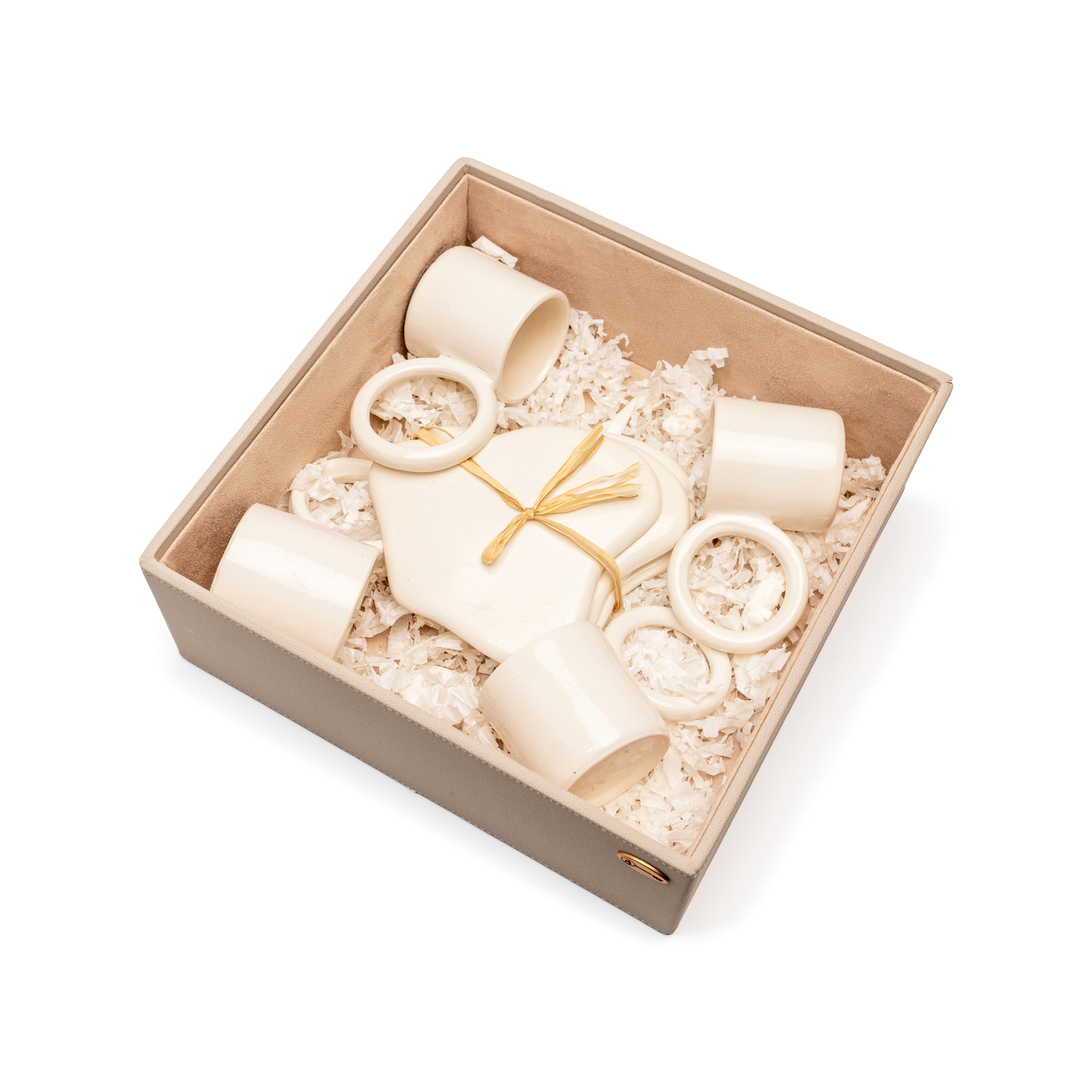 Coffret: 6 tasses et sous tasses désign - Image 4