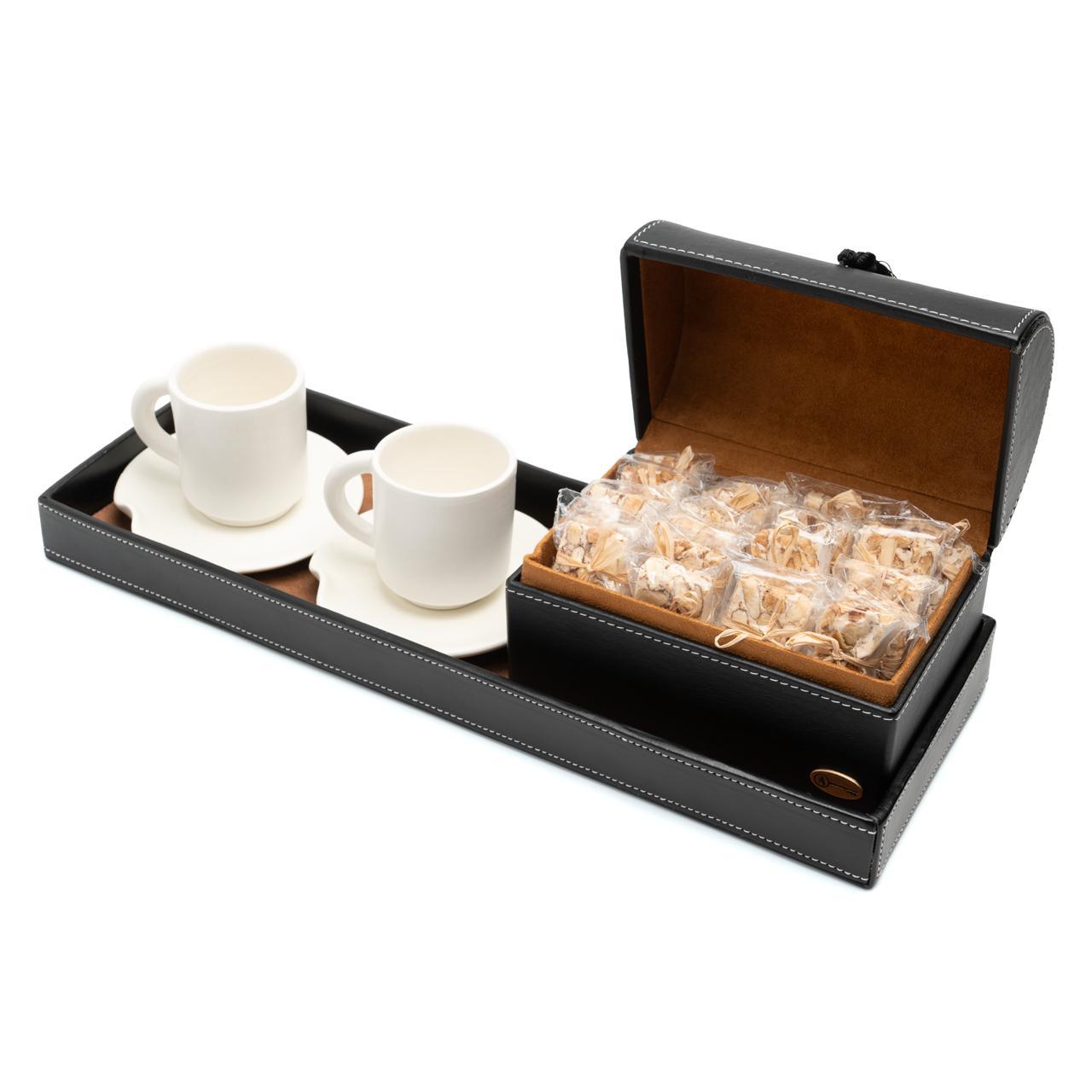 Plateau Pause Café avec Coffret Nougat - Image 1