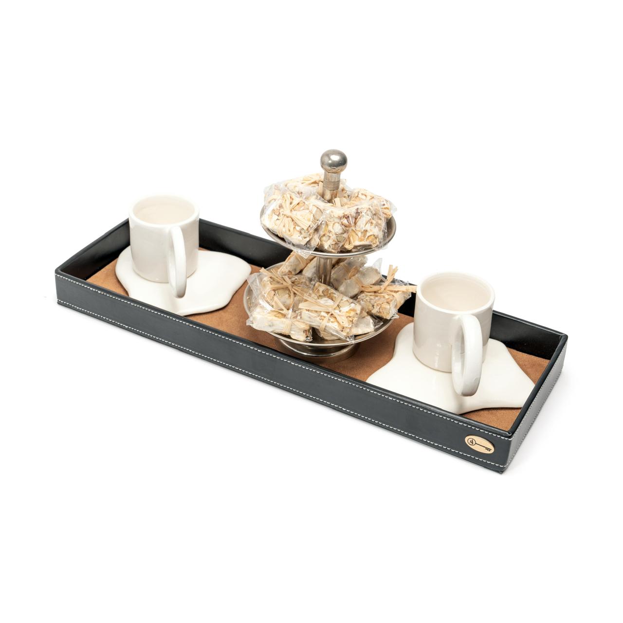 Plateau Pause Café Avec Serviteur Nougat - Image 1