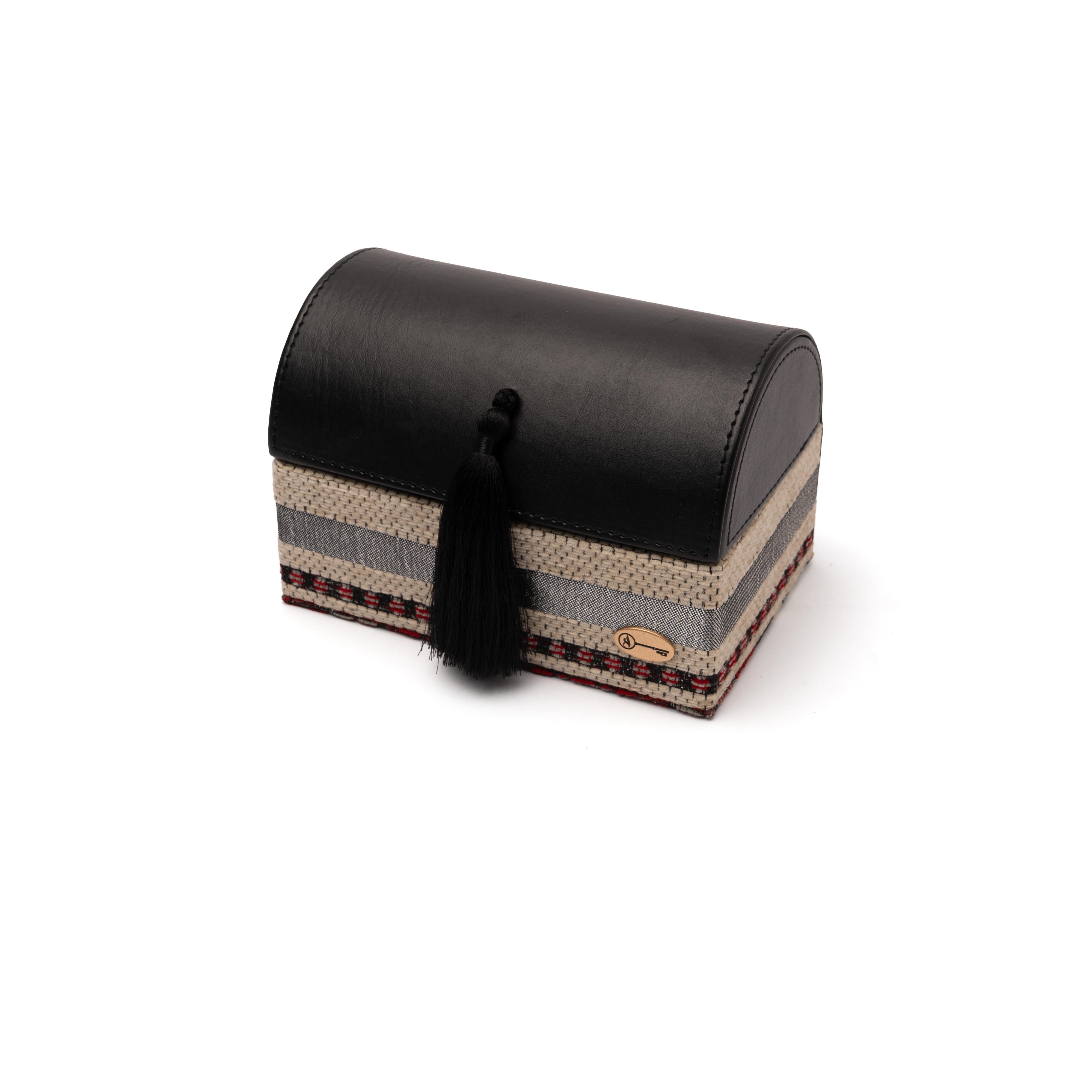 Coffret tissu berbère avec 2 verres - Image 2